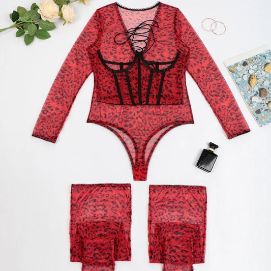 Red tiger lingerie