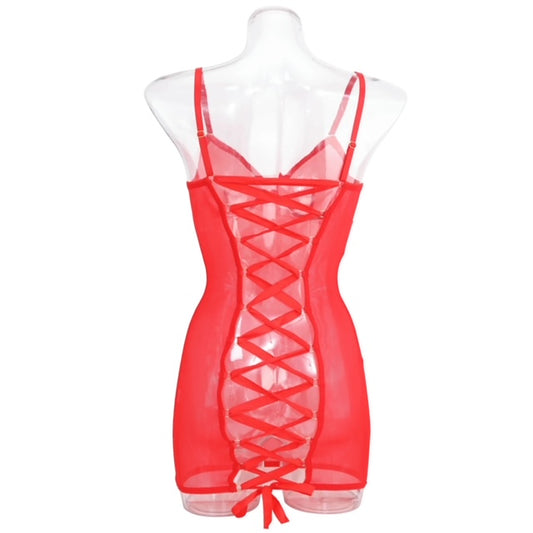Red nighty dress