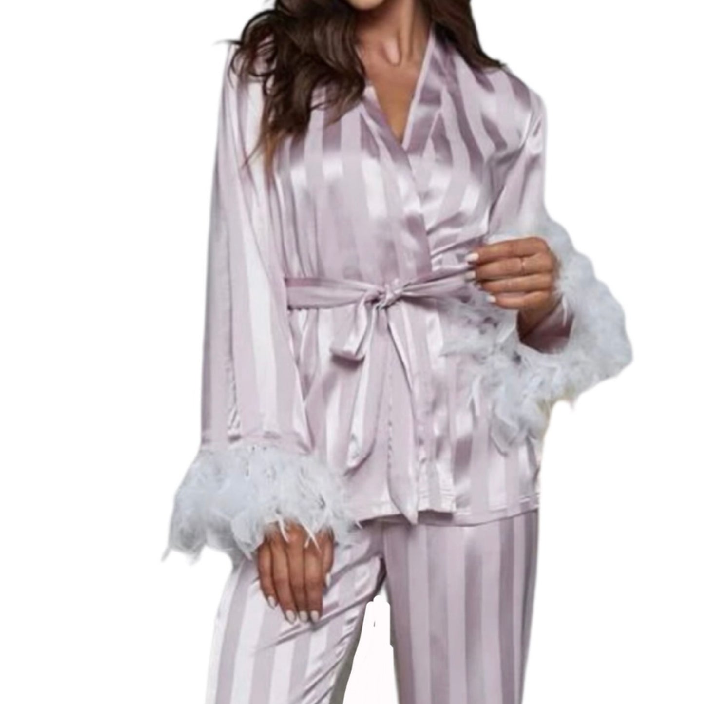 pink satin pajama